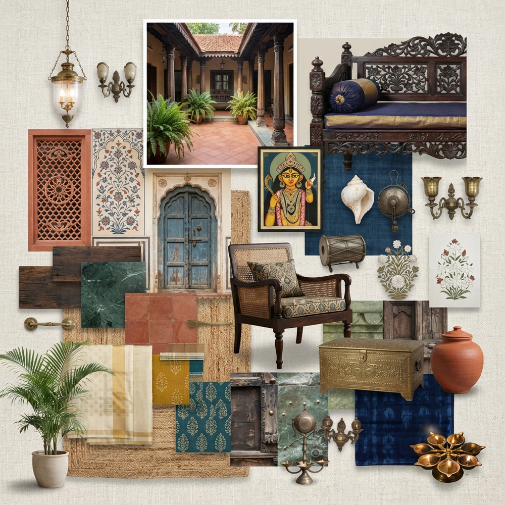Bengali Heritage interior design theme — India