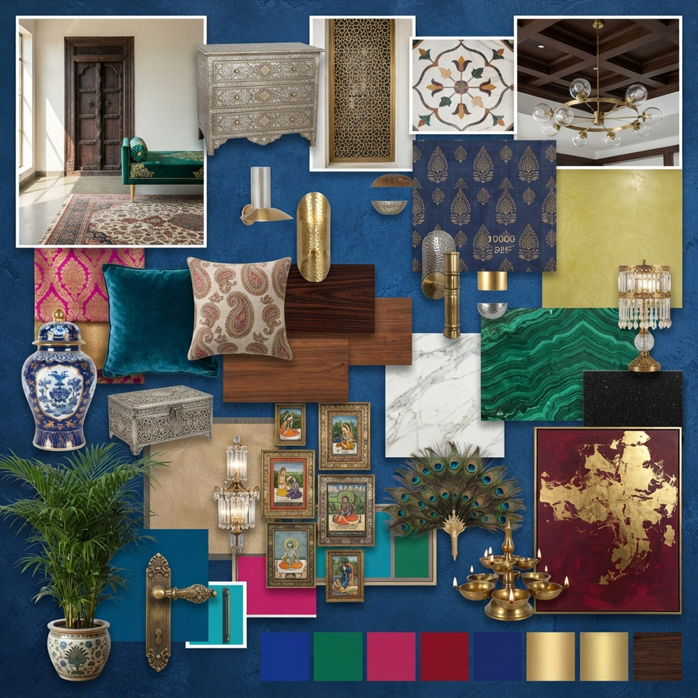 Modern Maharaja interior design theme — India
