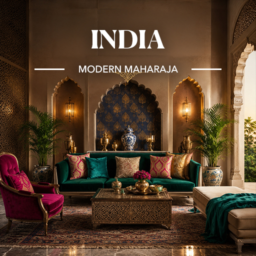 Modern Maharaja — India interior design theme