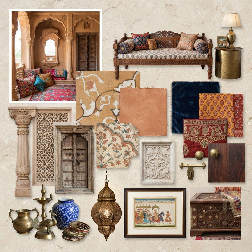 Rajasthani Haveli interior design theme — India
