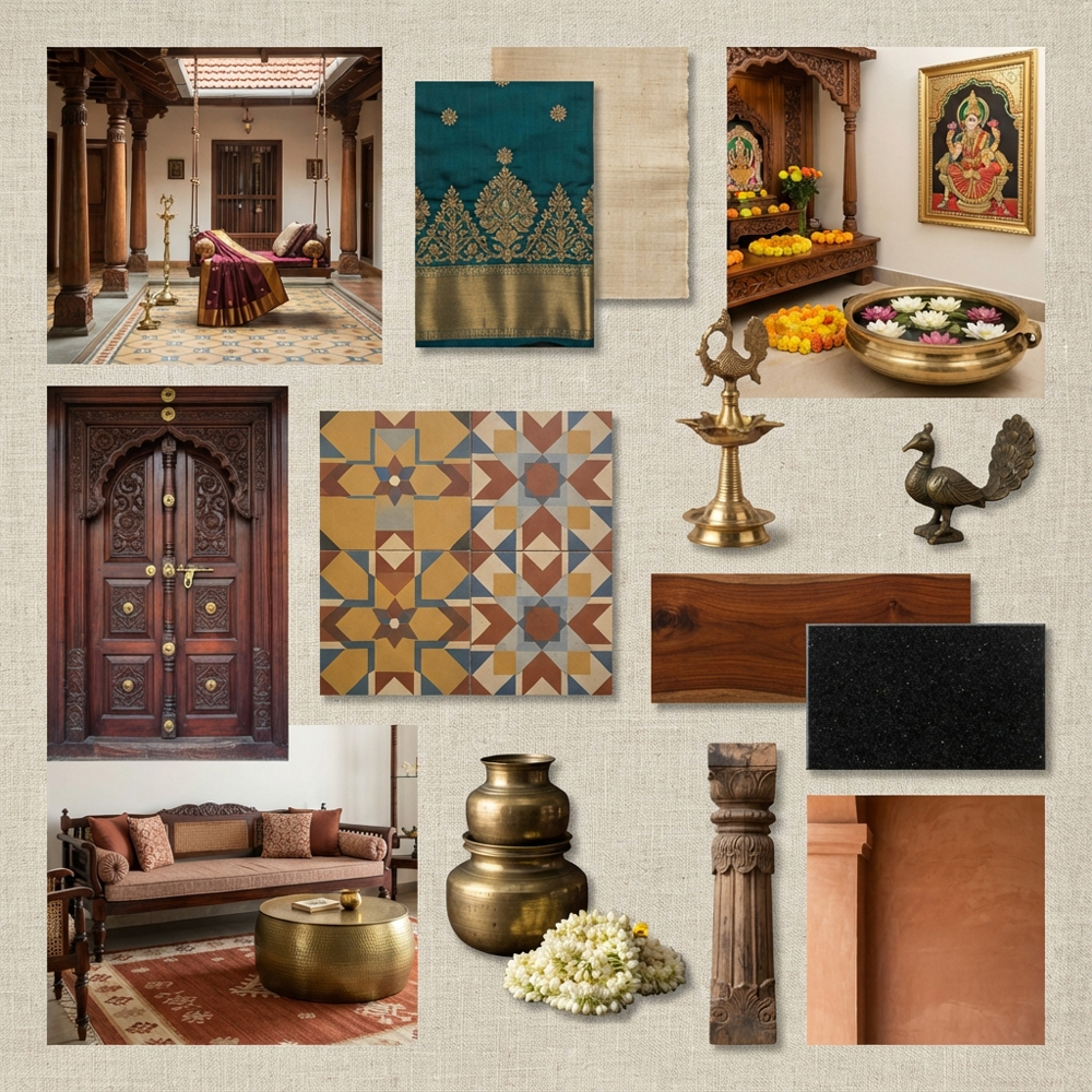South Indian Heritage interior design theme — India