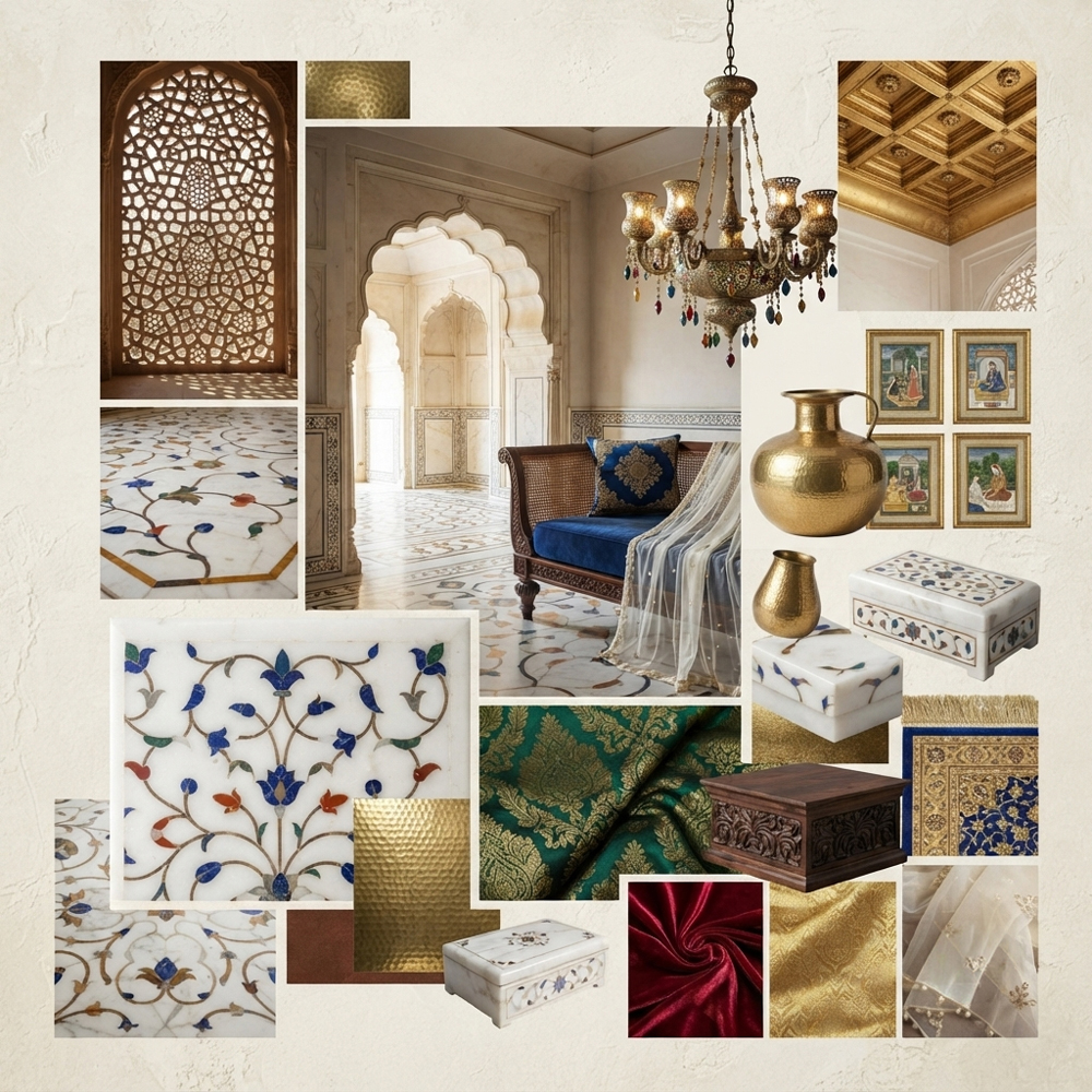 Taj Inspired Luxury interior design theme — India
