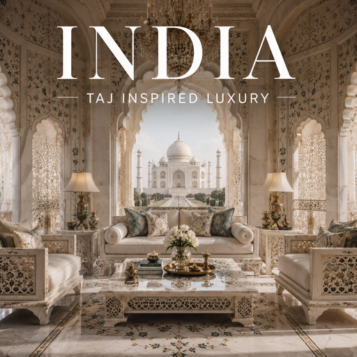 Taj Inspired Luxury — India interior design theme