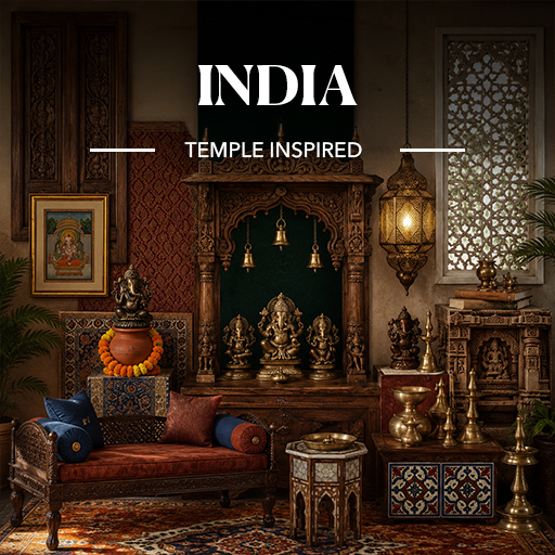 Temple Inspired — India interior design theme