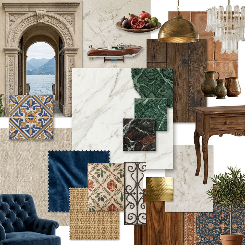 Lake Como Luxury interior design theme — Italy