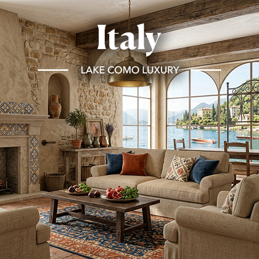 Lake Como Luxury — Italy interior design theme