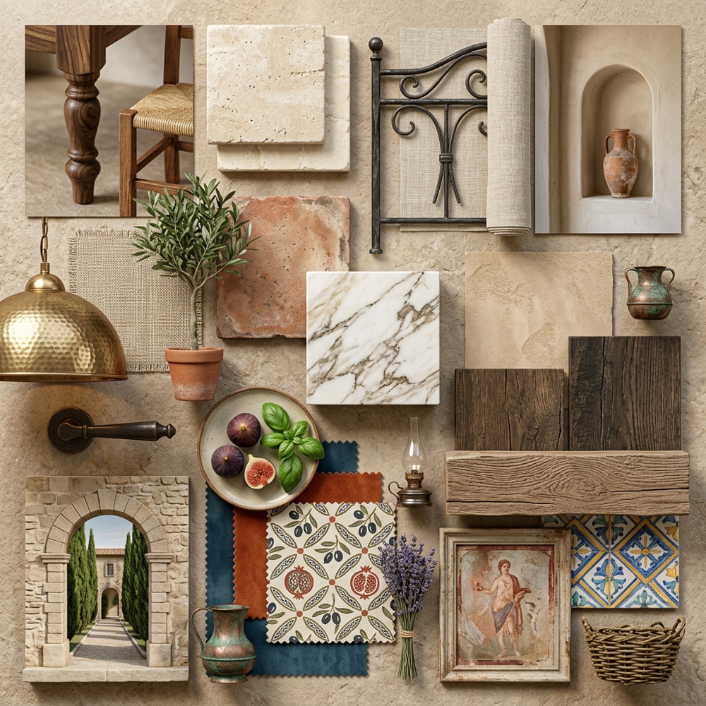 Mediterranean Italian interior design theme — Italy
