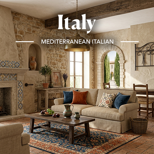 Mediterranean Italian — Italy interior design theme