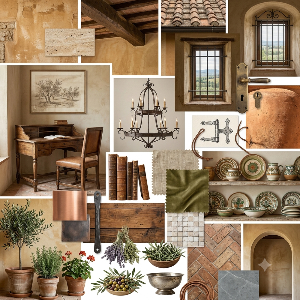 Tuscan interior design theme — Italy