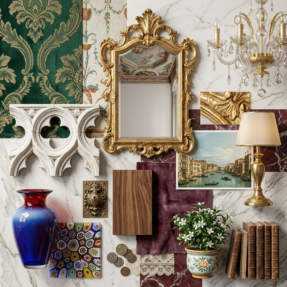 Venetian Luxury interior design theme — Italy