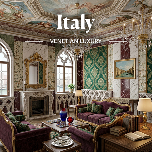 Venetian Luxury — Italy interior design theme