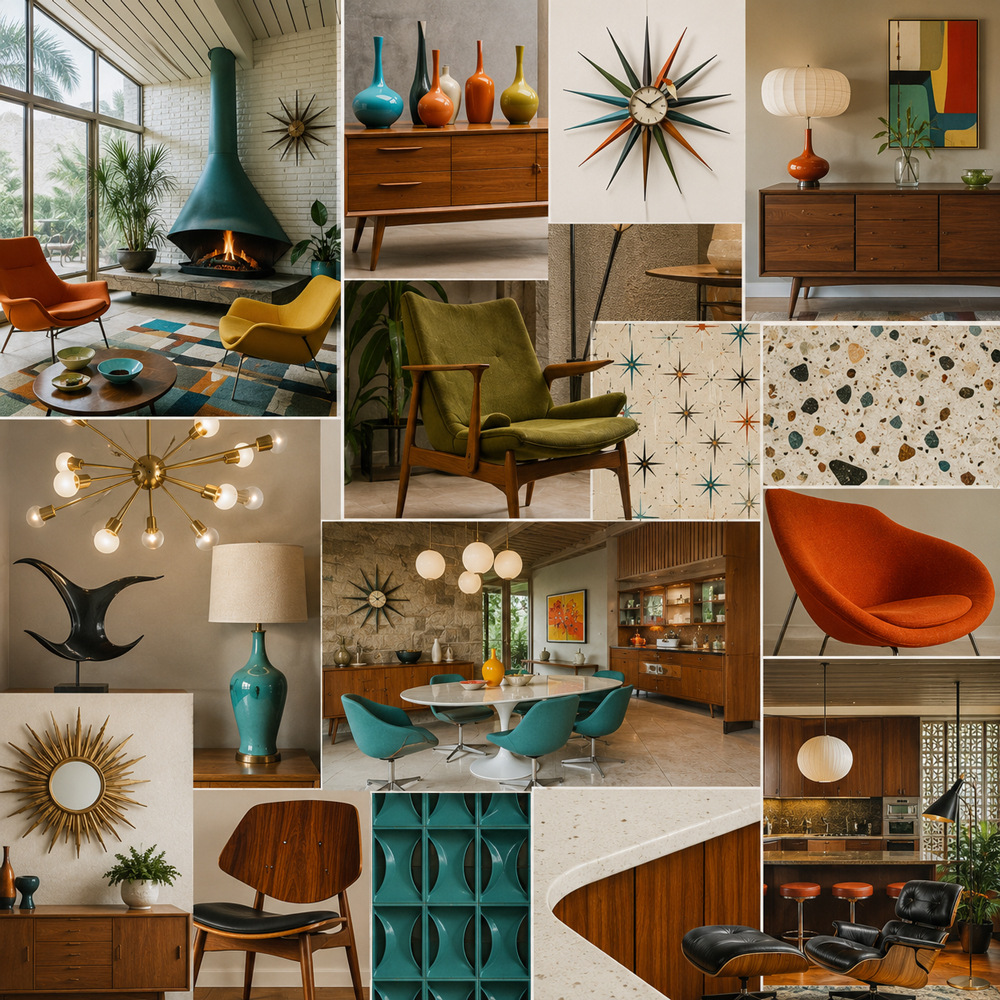 Atomic Modern interior design theme — Mid-Century