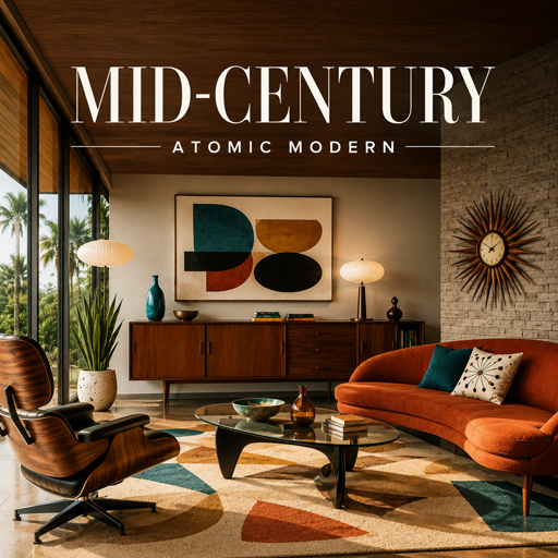 Atomic Modern — Mid-Century interior design theme