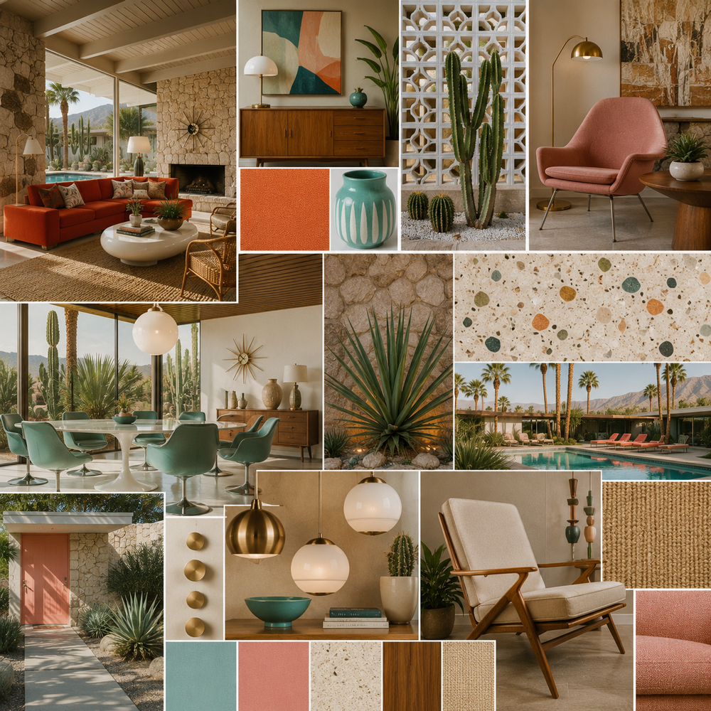 Palm Springs Modern interior design theme — Mid-Century