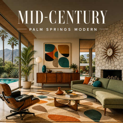 Palm Springs Modern — Mid-Century interior design theme