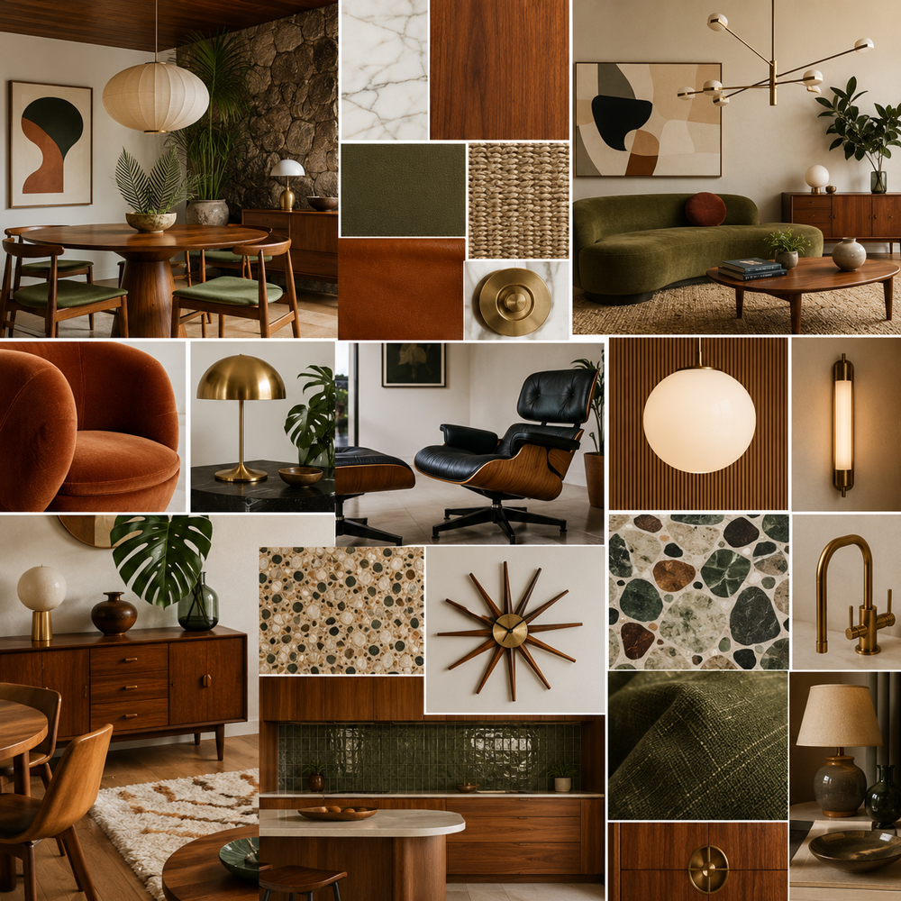 Retro Modern interior design theme — Mid-Century