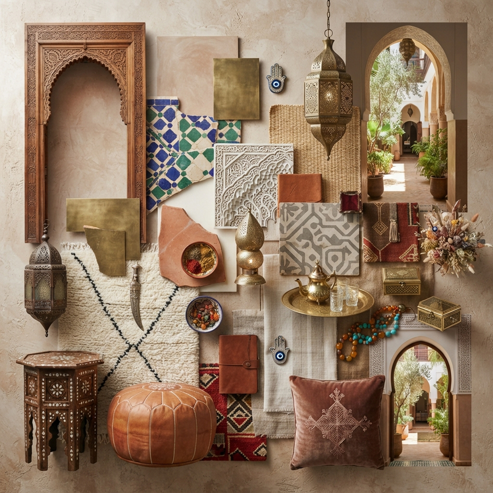 Moroccan Riad interior design theme — Morocco
