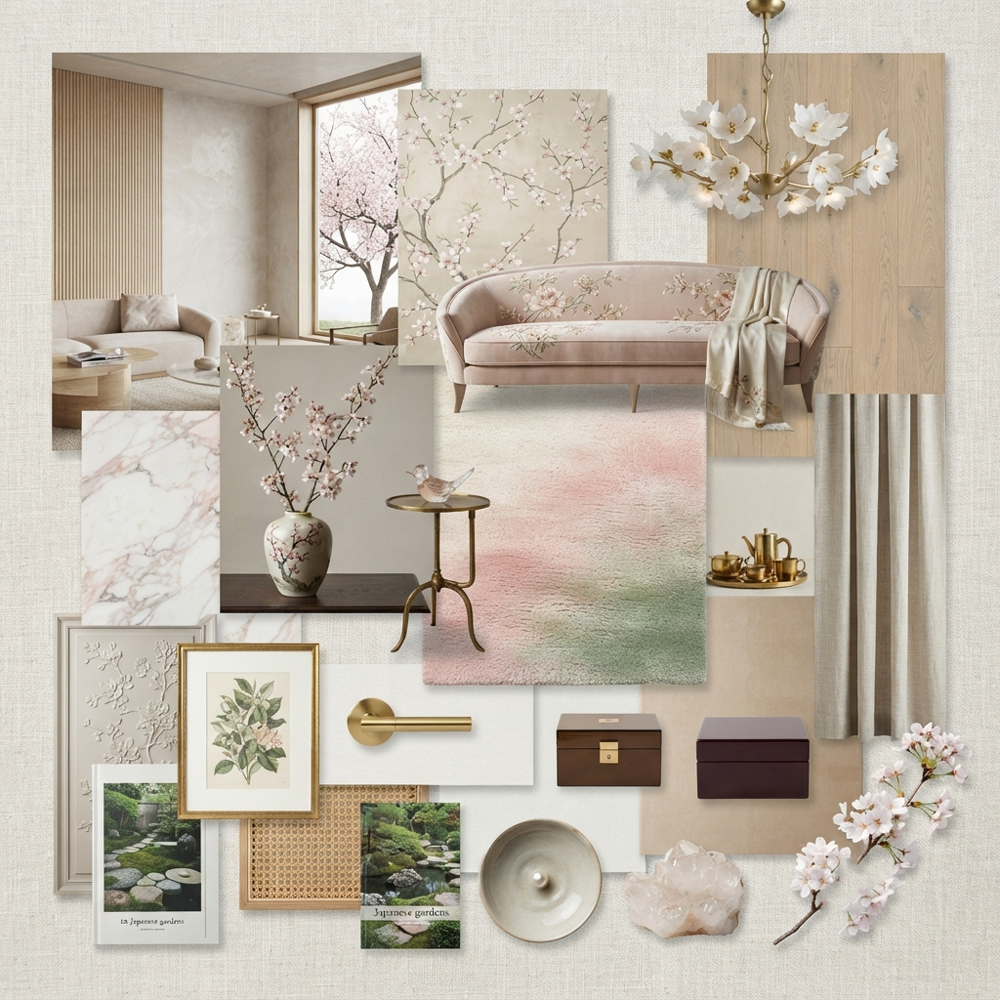 Cherry Blossom Garden interior design theme — Nature Themes