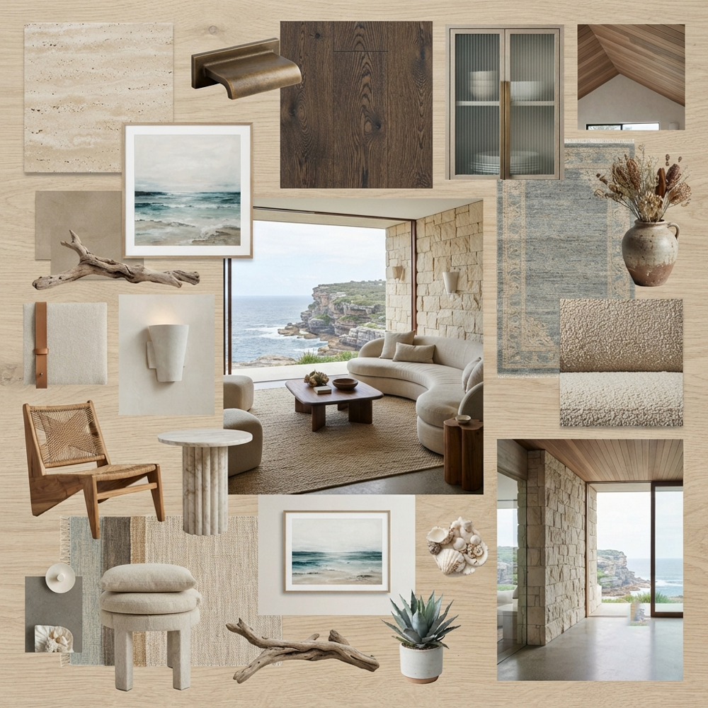 Coastal Cliff House interior design theme — Nature Themes