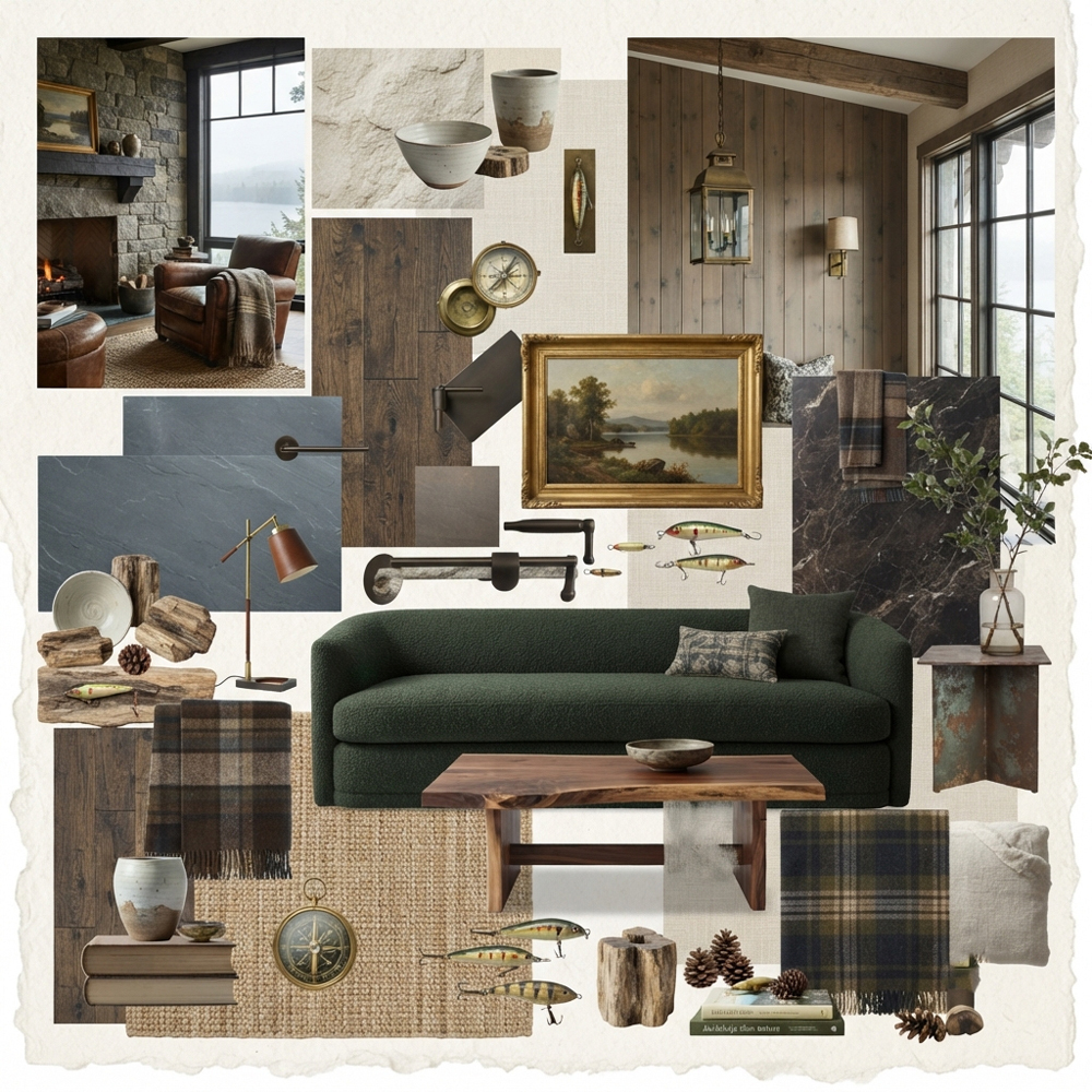 Lakeside Retreat interior design theme — Nature Themes