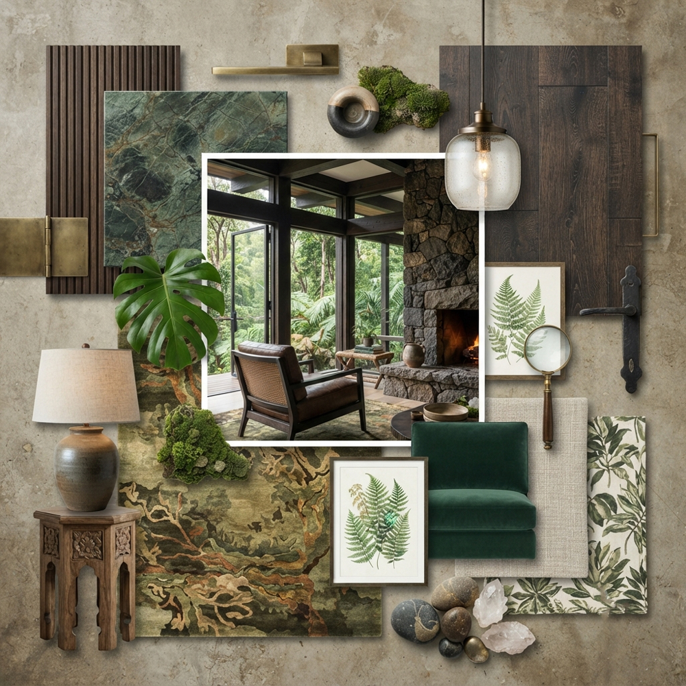 Rainforest Retreat interior design theme — Nature Themes