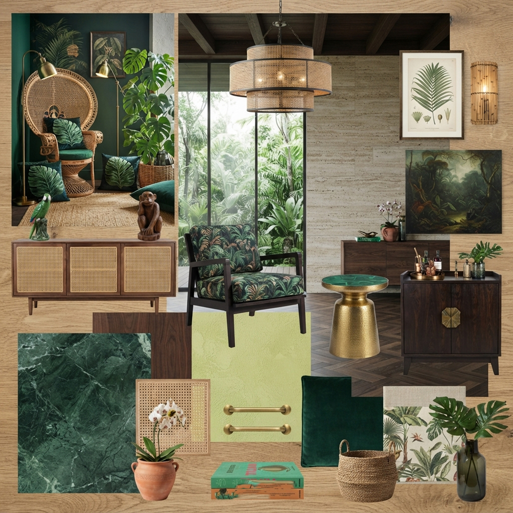 Tropical Jungle interior design theme — Nature Themes