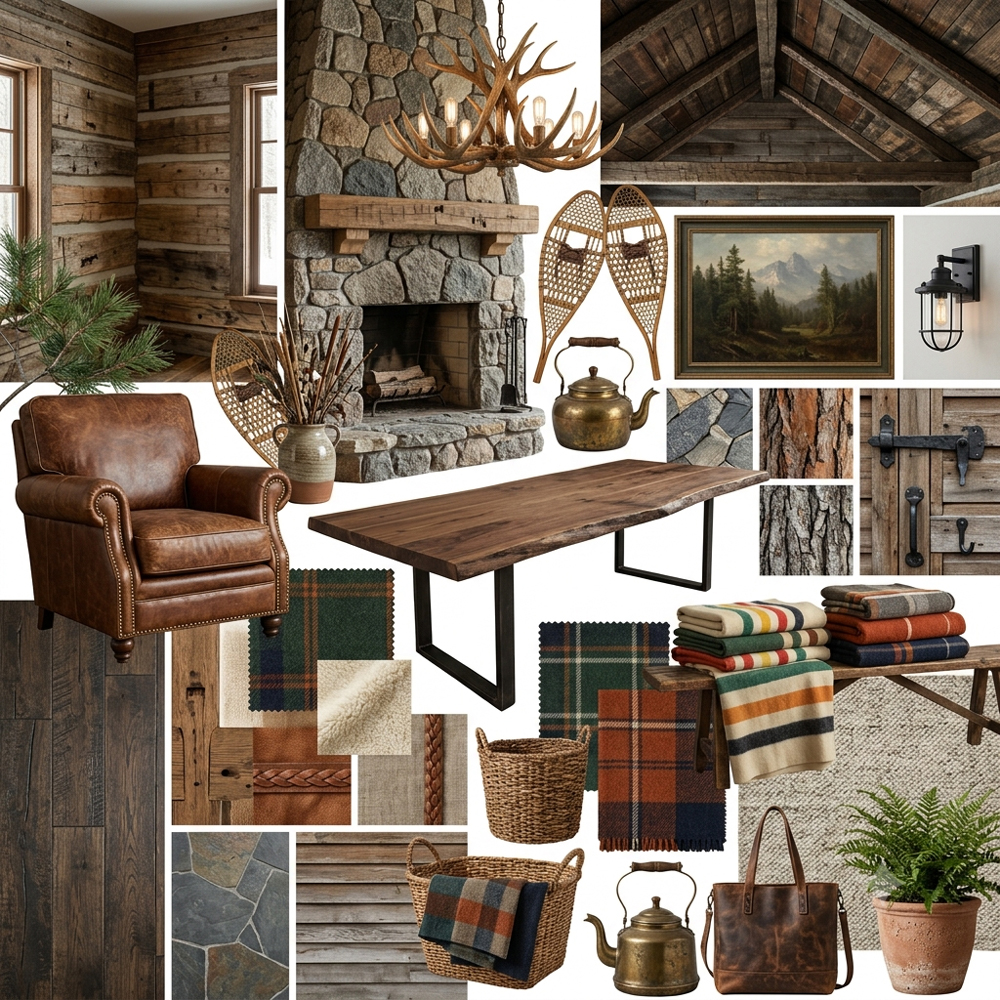 Cabin Chic interior design theme — Rustic