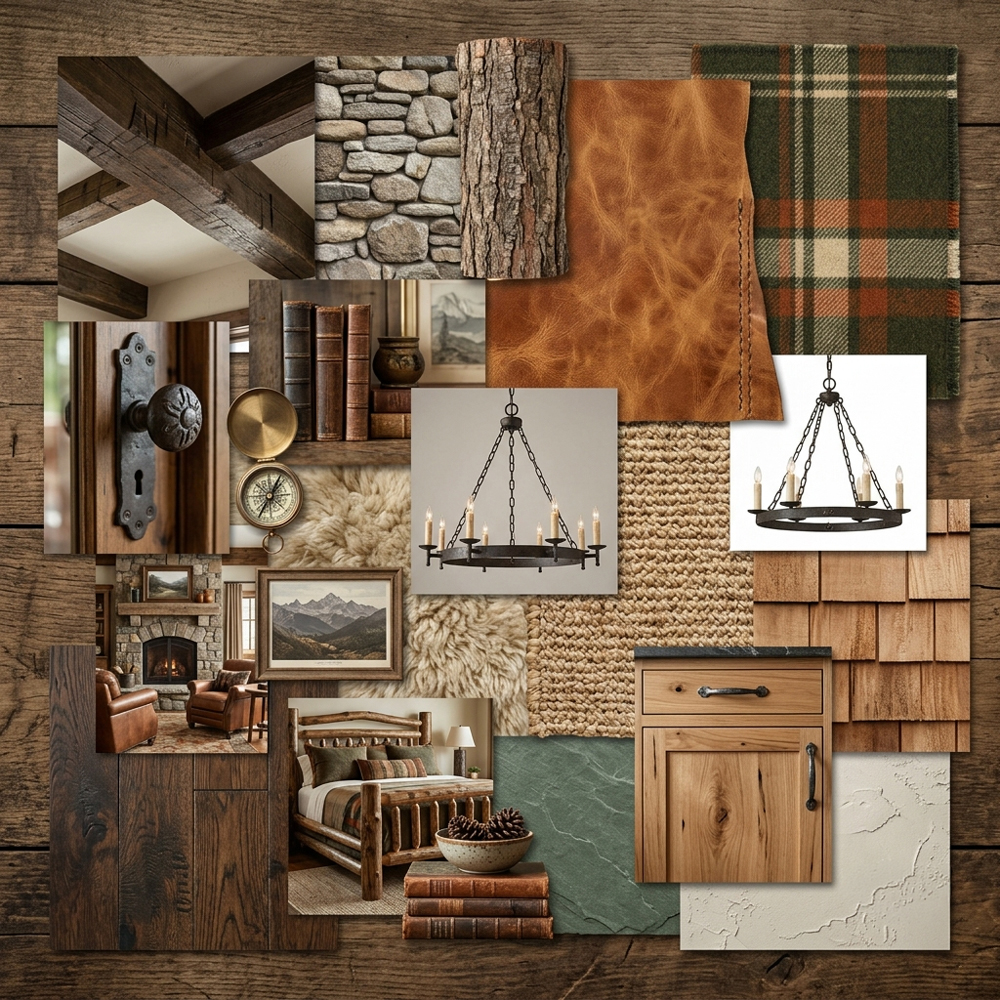 Mountain Lodge interior design theme — Rustic