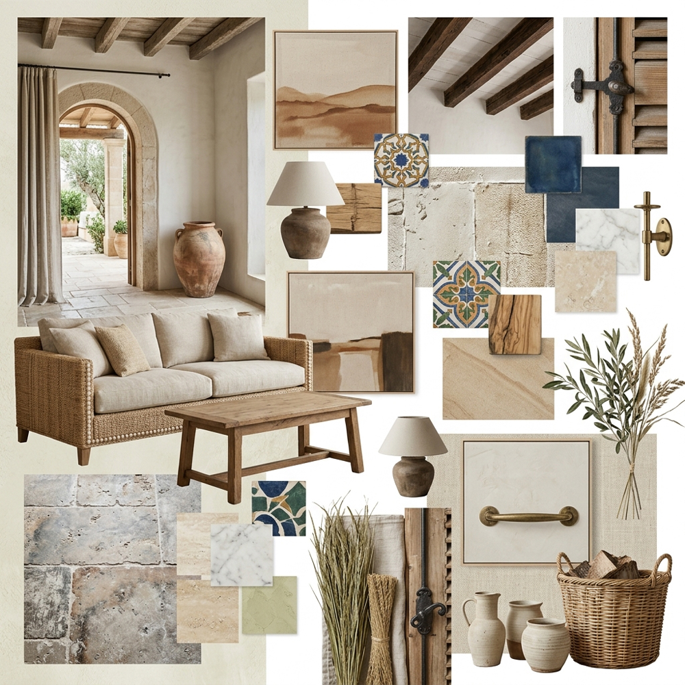 Mallorca Coastal interior design theme — Spain