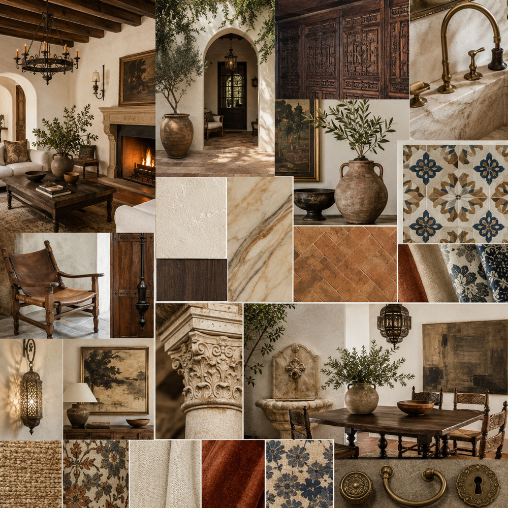 Mediterranean Spanish interior design theme — Spain