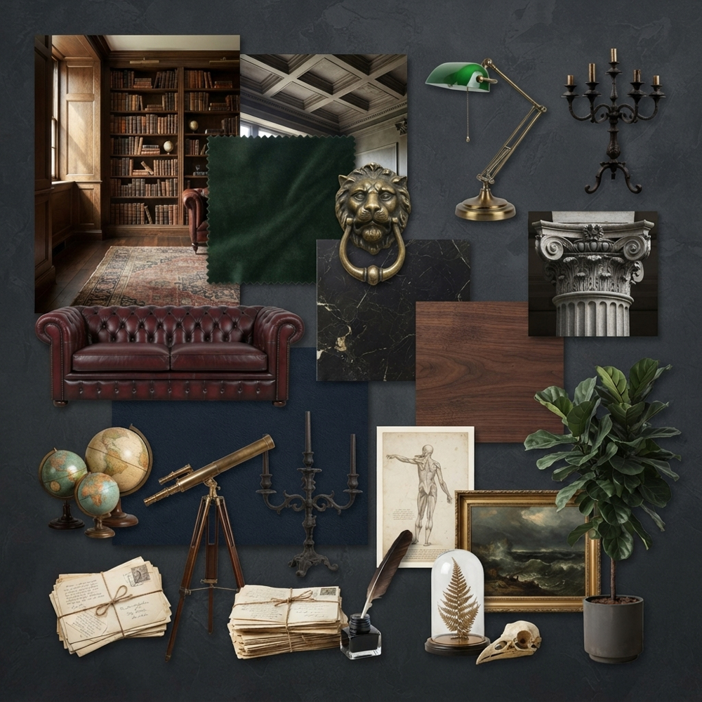Dark Academia interior design theme — Trend