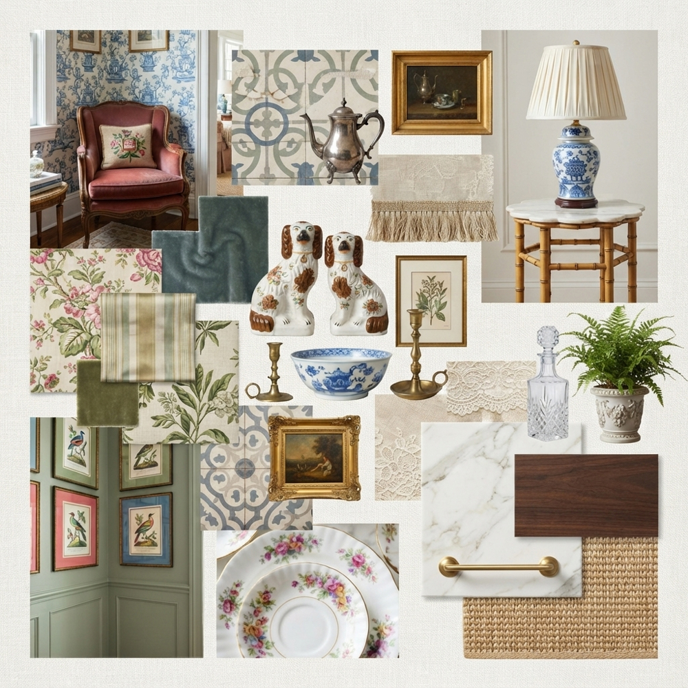 Grandmillennial interior design theme — Trend