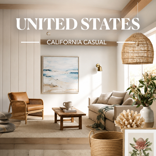 California Casual — United States interior design theme