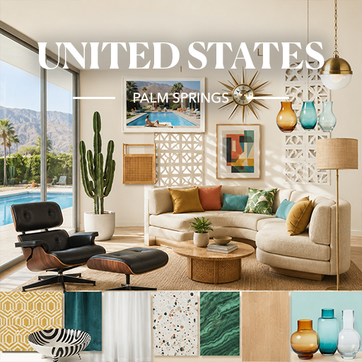 Palm Springs — United States interior design theme